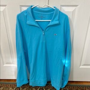 Vineyard Vines Blue Zip Up Sweater